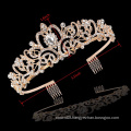 UNIQ Silver Crystal Tiara Crowns For Women Girls Princess Elegant Crown with Combs Women's Headbands Bridal Wedding Prom